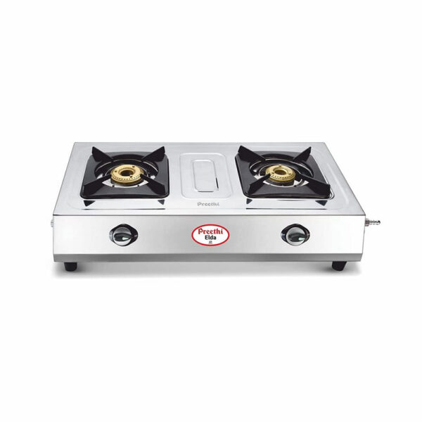 Preethi Elda Stainless Steel 2-Burner Gas Stove ( 19000013 )