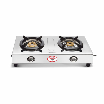 Preethi Fino Stainless Steel 2-Burner Gas Stove