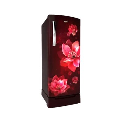 Whirlpool 215 L Direct Cool Single Door 3 Star Refrigerator with Base Drawer  (Wine Mulia)