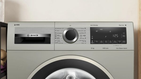 Haier Series 8 washing machine, front loader 10 kg , Silver inox - Image 3