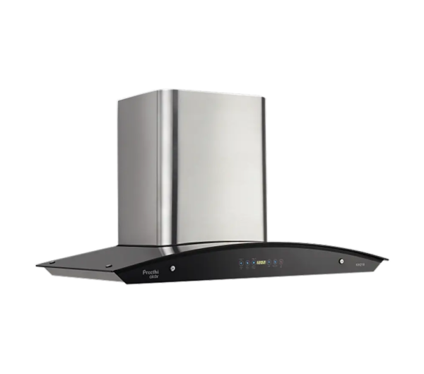 Preethi Alcor KH 210, 3 Speed Chimney with 1200 m3/hr Suction, 90cm , 180 W, 3x Baffle Filter