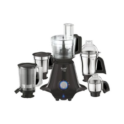 Preethi Zodiac Black Mixer Grinder 750 Watt, 5 Jars – 11000397