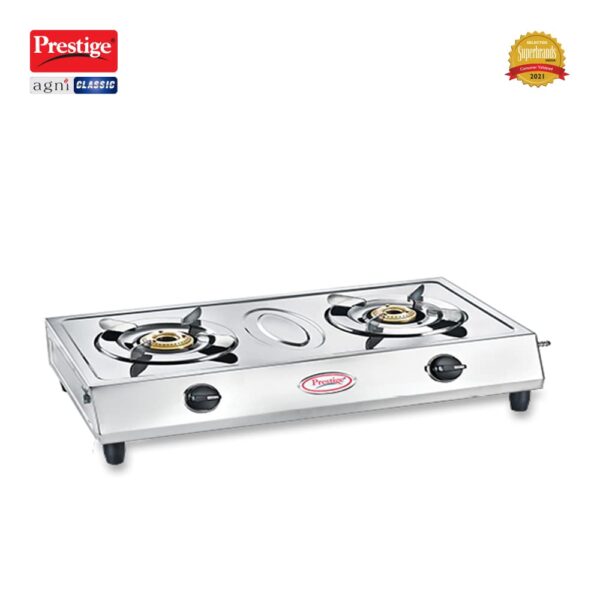 Prestige Gas Stove Two Burner Agni Classic - Image 2