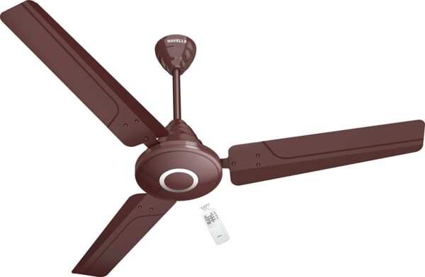 Havells Efficiencia Dx Ceiling Fan 1200mm BLDC Motor with remote 30 Watt (Brown) - Image 2