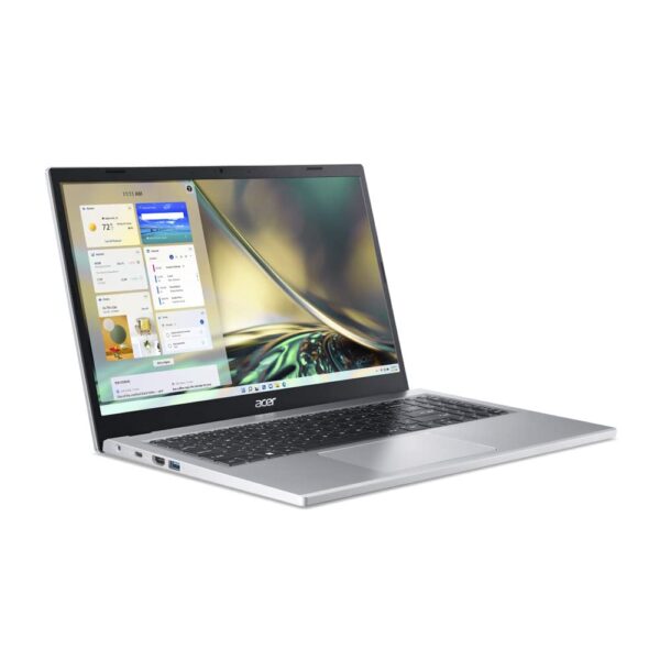 Acer Aspire 3 Thin and Light Laptop AMD Ryzen 5 7520U Quad-Core Processor (8 GB/ 512 GB SSD/Windows 11 Home/MS Office) Pure Silver, A315-24, 39.6 cm (15.6 inches) FHD Display - Image 2