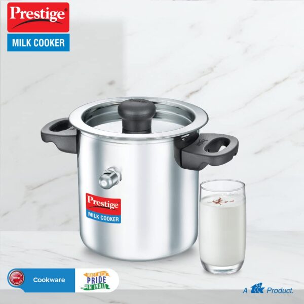 Prestige SS Milk Cooker 1.0L, Stainless Steel, Silver - Image 7