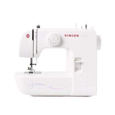 Singer 1304 Sewing Machine 6 Built-in Stitches, 19 Stitches Functions (White) Metal Frame