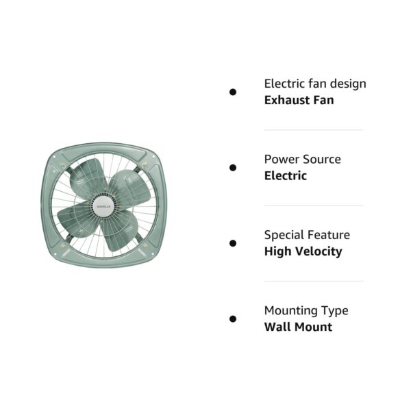 Havells Ventil Air DB 300mm Exhaust Fan| Cut Out Size: Ø12.8| Watt: 70| RPM: 1400 - Image 3