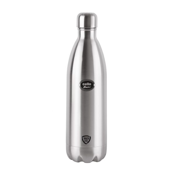 Cello Swift Stainless Steel Vacuum Insulated Flask | Hot and Cold Water Bottle with Screw lid