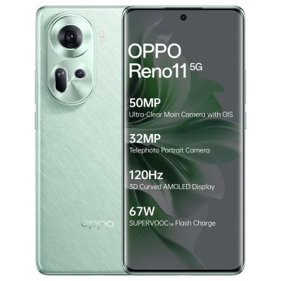 OPPO Reno11 5G (Wave Green, 256 GB) (8 GB RAM)