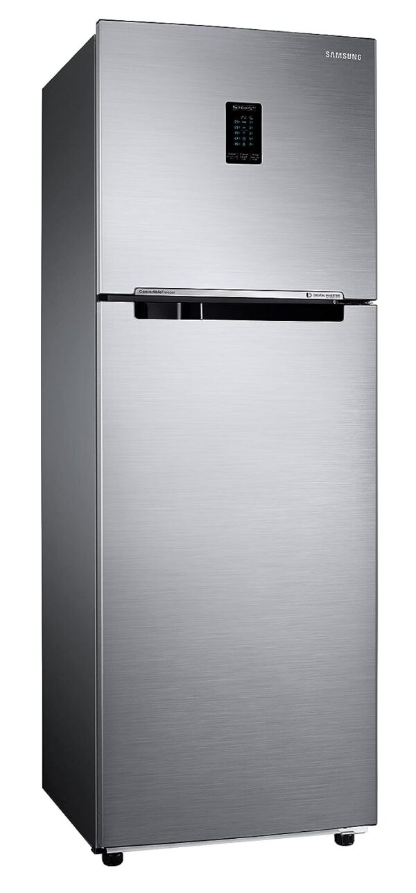 Samsung 322L 2 Star Inverter Frost-Free Convertible 5 In 1 Double Door Refrigerator (RT37C4522S8/HL,Elegant Inox 2023 Model) - Image 2