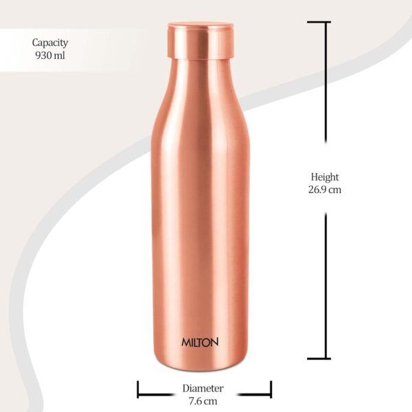 MILTON Copper Charge 1000 Water Bottle, 930 ml, 1 Piece - Image 7