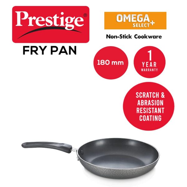 Prestige Omega Select Plus 18cm Non-Stick Fry Pan|Scratch and Abrasion Resistant|3 Layer Coating - Image 4