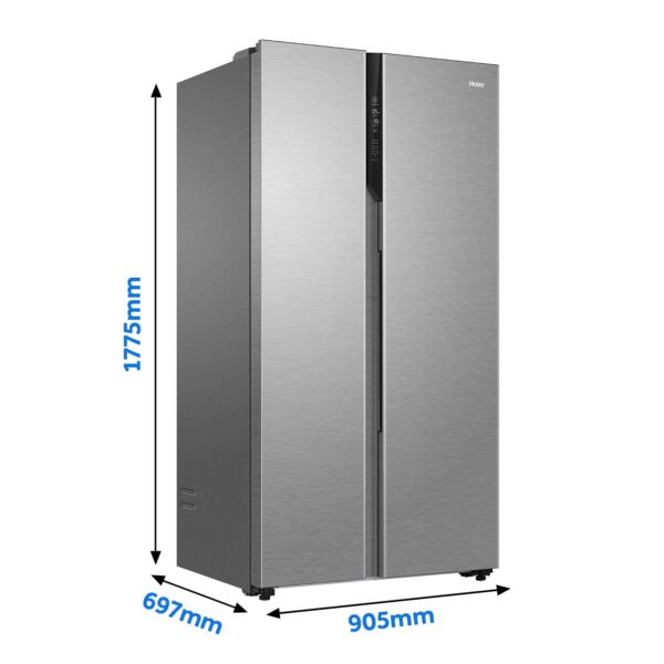 Haier 630 L Double Door Side By Side Refrigerator Appliances, Expert Inverter Technology (HRS-682SS, Shiny Steel - Image 4