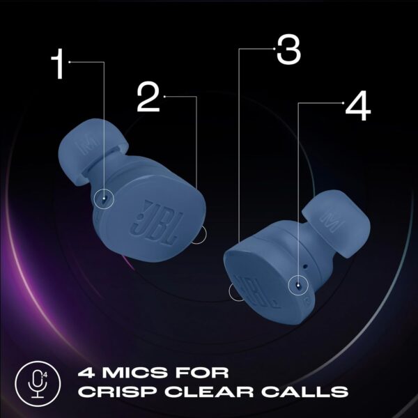 JBL Tune Buds in Ear Wireless TWS Earbuds with Mic, ANC Earbuds, Customized Extra Bass with Headphones App - Image 7