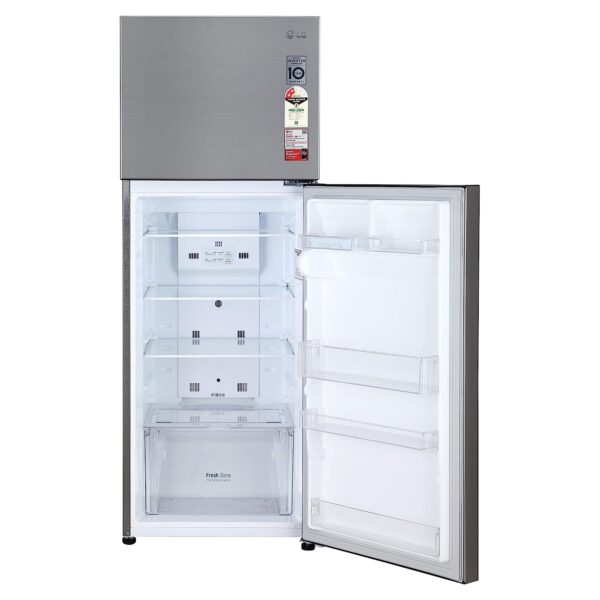 LG 288 L 2 Star Smart Inverter Frost-Free Double Door Refrigerator (GL-S322SPZY, Shiny Steel, Convertible) - Image 7