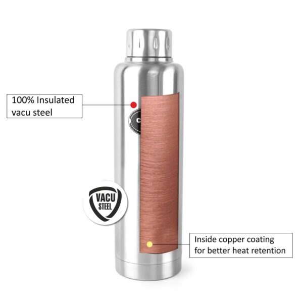 Cello Vigo Stainless Steel Flask, Double Walled, (Multi color) - Image 5