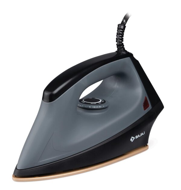 Bajaj Plastic Herculo 1100 Watts Dry Iron, Black & Grey - Image 6