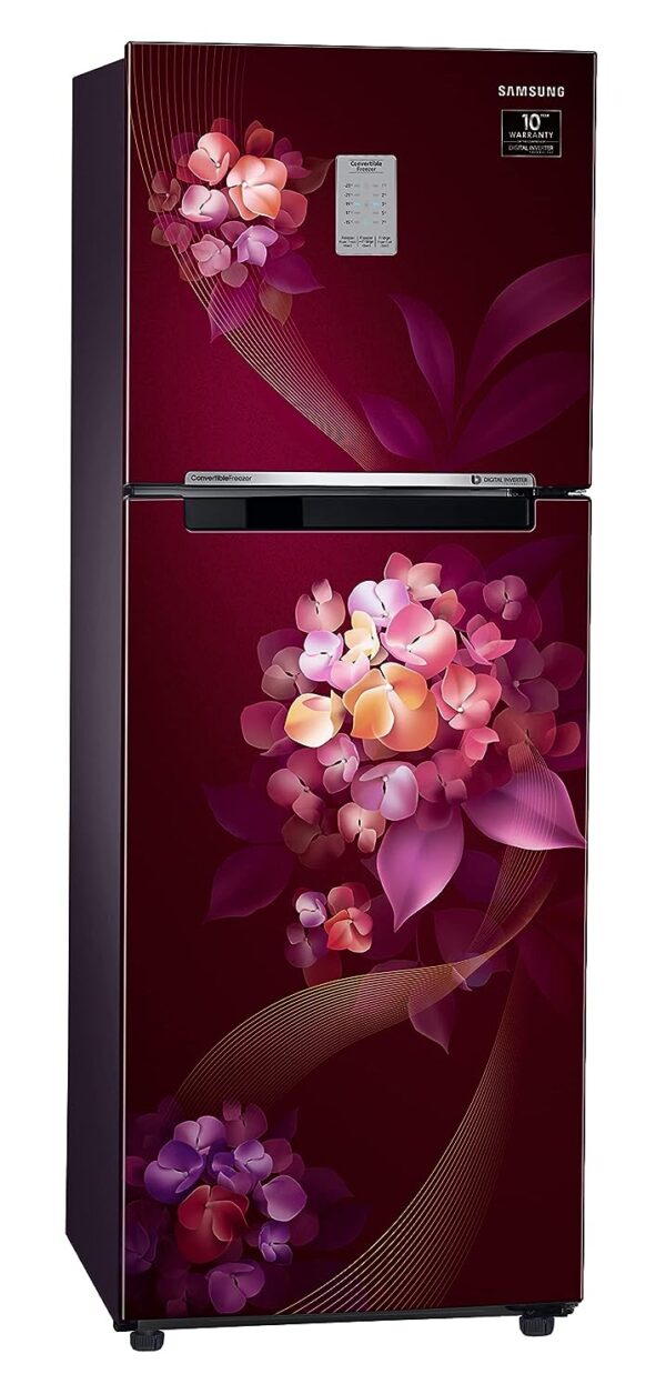 Samsung 236L 2 Star Inverter Frost-Free Convertible 3 In 1 Double Door Refrigerator (Hydrangea Plum 2023 Model) - Image 9