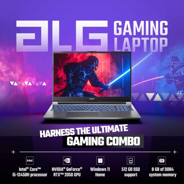 Acer ALG 12th Gen Intel Core i5 Gaming Laptop (8GB RAM/512GB SSD - Image 3