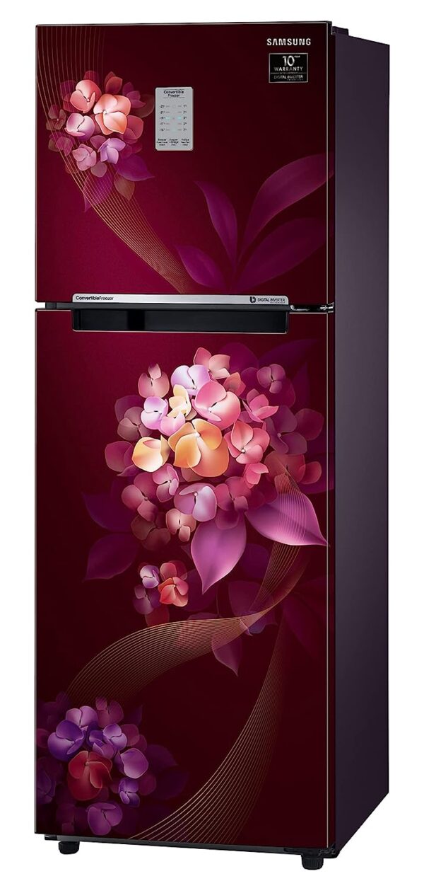 Samsung 236L 2 Star Inverter Frost-Free Convertible 3 In 1 Double Door Refrigerator (Hydrangea Plum 2023 Model) - Image 3