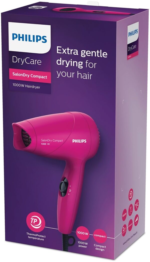 Philips 1000 Watts HP8143/00 Hair Dryer (Pink) - Image 4