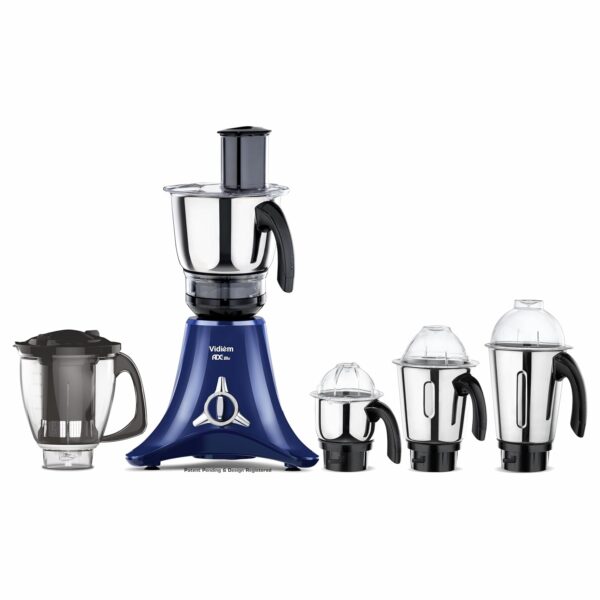 Vidiem Vstar ADC Blu Mixer Grinder 717 A | Mixer grinder 750 watts with 5 Jar in-1 Juicer Mixer Grinder - Image 6