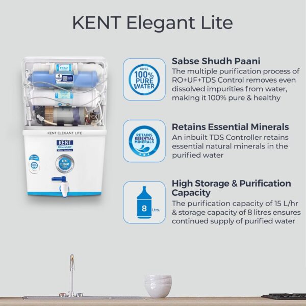 KENT Elegant Lite RO Water Purifier - Image 2