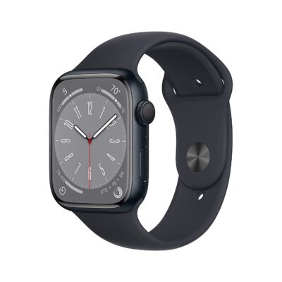 Apple Watch Series 8 [GPS 45 mm] Smart Watch w/Midnight Aluminium Case with Midnight Sport Band