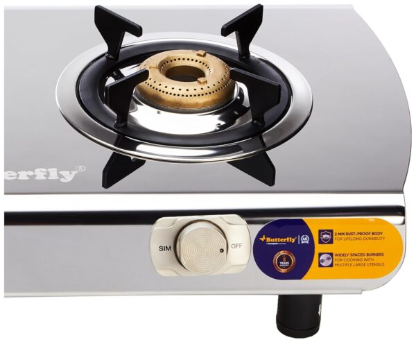 Butterfly Magnum Stainless Steel Lpg Stove, 2B - Image 4