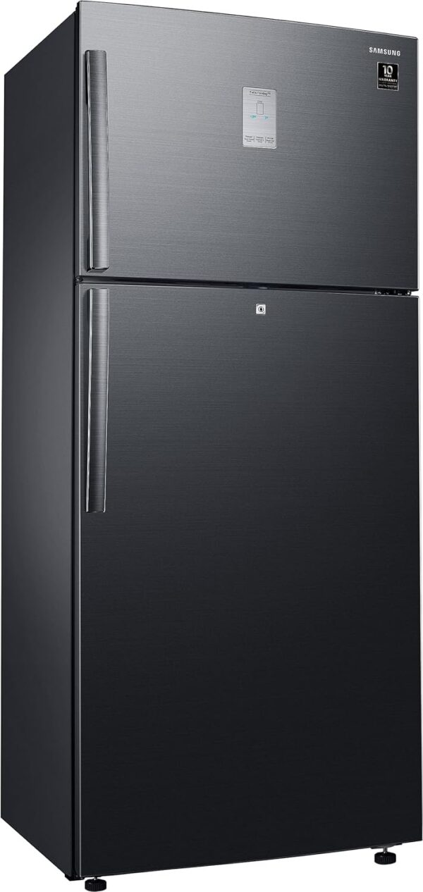 Samsung 530 L, 1 Star, Optimal Fresh+, Digital Inverter, Frost Free Double Door Refrigerator (RT56C637SBS/TL, Black Inox - Image 5