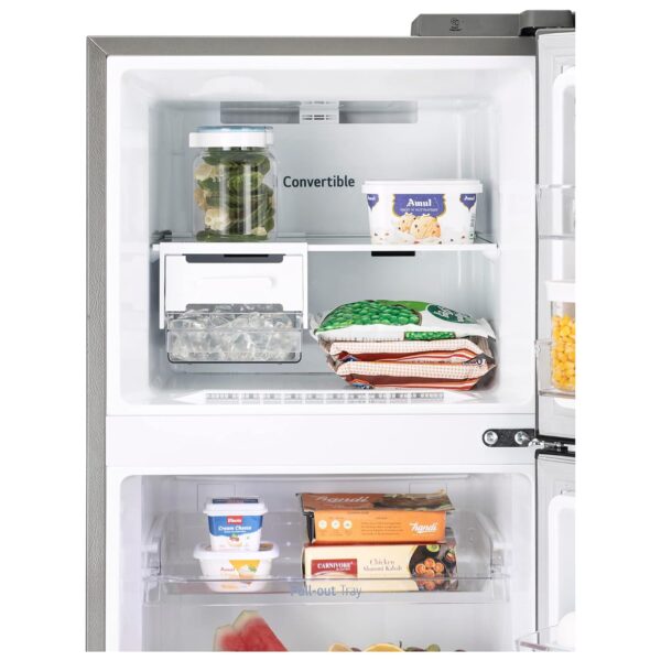 LG 246 L 3 Frost-Free Smart Inverter Compressor Double Door Refrigerator (2023 Model, GL-S262SPZX, Shiny Steel - Image 9