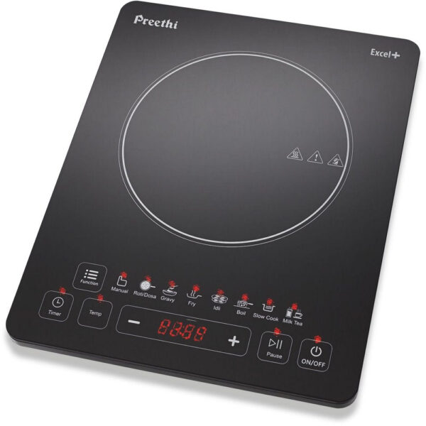 Preethi Indicook Excel Plus IC 117 Induction Cooktop  (Black, Touch Panel) - Image 3
