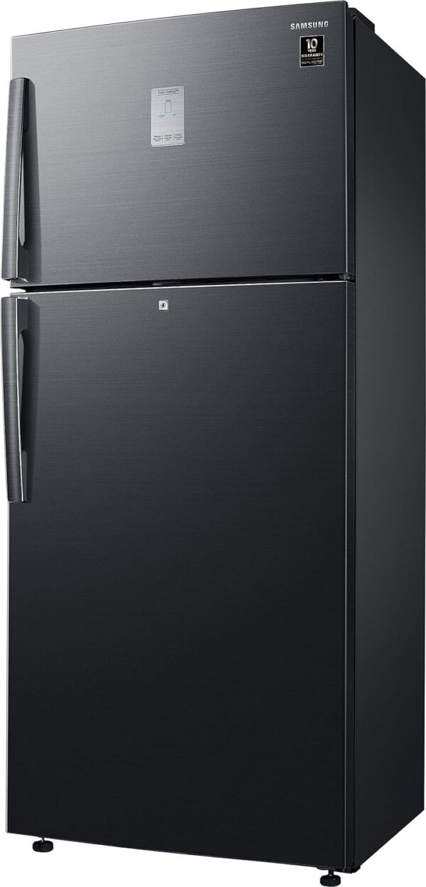 Samsung 530 L, 1 Star, Optimal Fresh+, Digital Inverter, Frost Free Double Door Refrigerator (RT56C637SBS/TL, Black Inox - Image 2