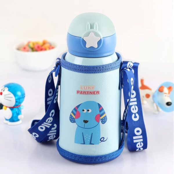 CELLO Lucky Hot & Cold Stainless Steel Kids Water Bottle, 500ml