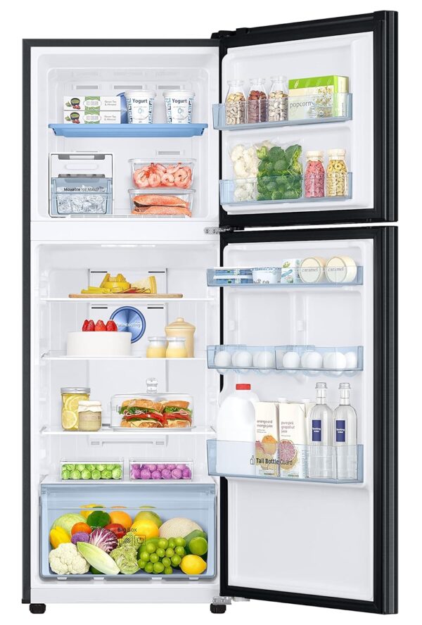 Samsung 301L 2 Star Inverter Frost-Free Convertible 5 In 1 Double Door Refrigerator Appliance (RT34C4522BX/HL,Luxe Black 2023 Model) - Image 4