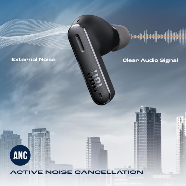 JBL Tune Beam In Ear Wireless TWS Earbuds with Mic, ANC Earbuds, Customized Extra Bass with Headphones App - Image 3