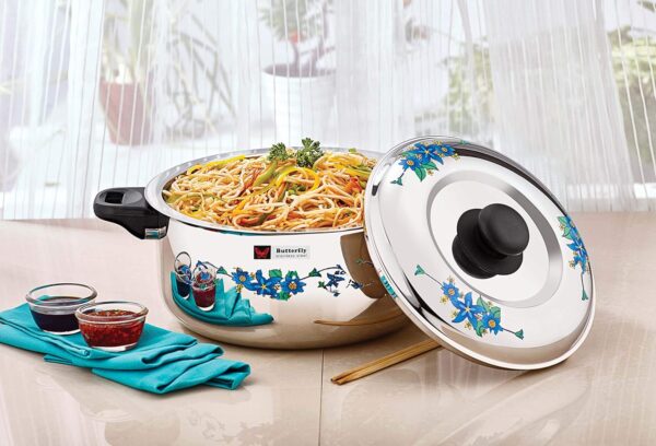 Butterfly Stainless Steel Insta Insulated Floral Casserole Hot Box, 2.5 L, Silver