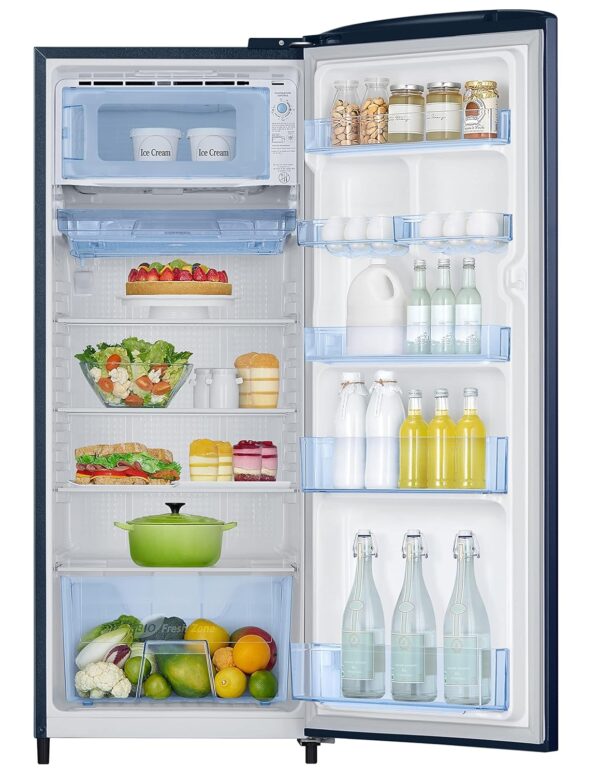 Samsung 223L 3 Star Inverter Direct-Cool Single Door Refrigerator Appliance (RR24C2723CU/NL,Camellia Blue) - Image 4