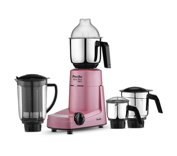 Preethi Eco Plus RETRO RED Mixer Grinder 550W - Image 2