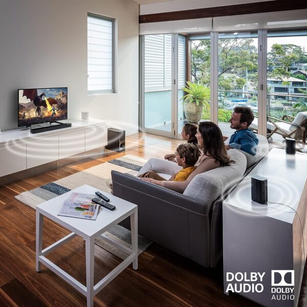 Sony HT-S20R Real 5.1ch Dolby Digital Soundbar for TV with subwoofer and Compact Rear Speakers, 5.1ch Home Theatre System (400W,Bluetooth & USB Connectivity, HDMI & Optical connectivity) - Image 4