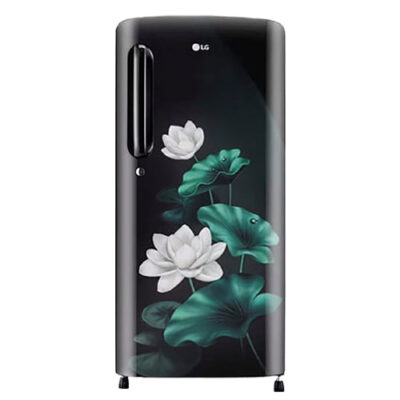 LG 185 Litres Direct Cool Single Door Refrigerator, 3 Star Rated with Base Drawer (Emerald Lotus)(GL-D201AELD)