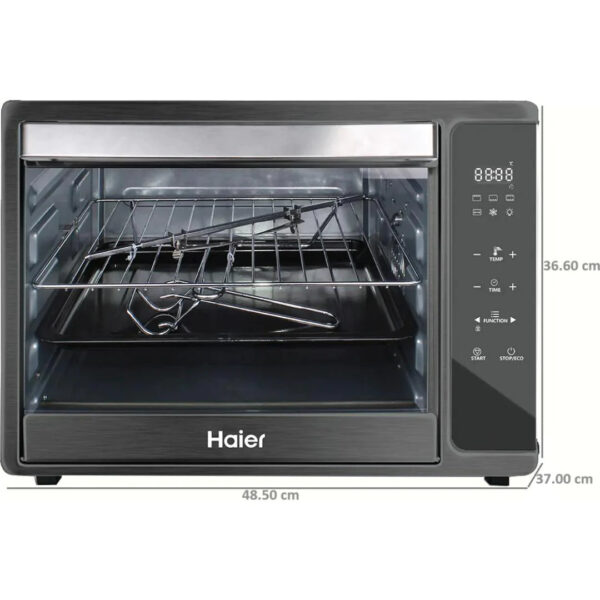 Haier 35.0 L HILOTG3501GR 34L Cool Touch Handle Oven Toaster Grill (OTG) (Grey) - Image 2