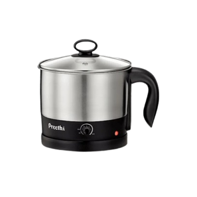 Preethi Armour Multi Utility EK708 1.2-Litre Electric Kettle (Steel/Black)