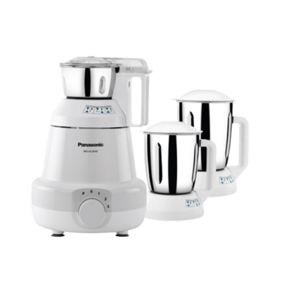 Panasonic MX-GC3550 3-Jar 550 Watt Mixer Grinder With 3 Jars, White)