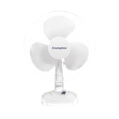 Crompton Hi Flo Wave Plus 400mm Table Fan (White)