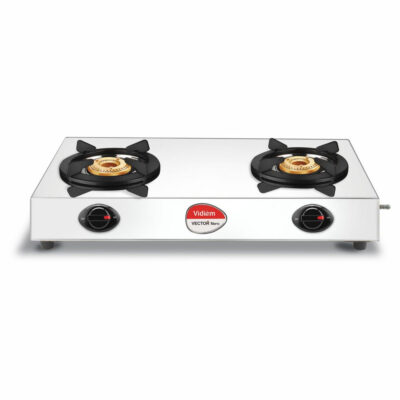 VECTOR NERO 2BURNER MANUAL IGNITION GAS STOVE ( VDMGS-VECTORNERO2B )