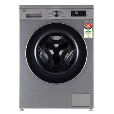 LG 9Kg Front Load Washing Machine, Inverter Direct Drive (Platinum Silver)