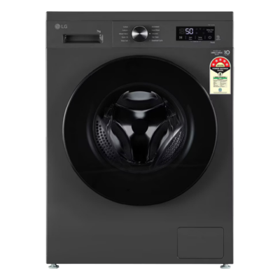 LG 7KG Front Load Washing Machine, Inverter Direct Drive (Middle Black)