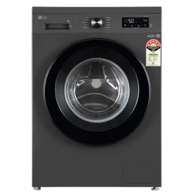 LG 8KG Front Load Washing Machine, Inverter Direct Drive, Middle Black